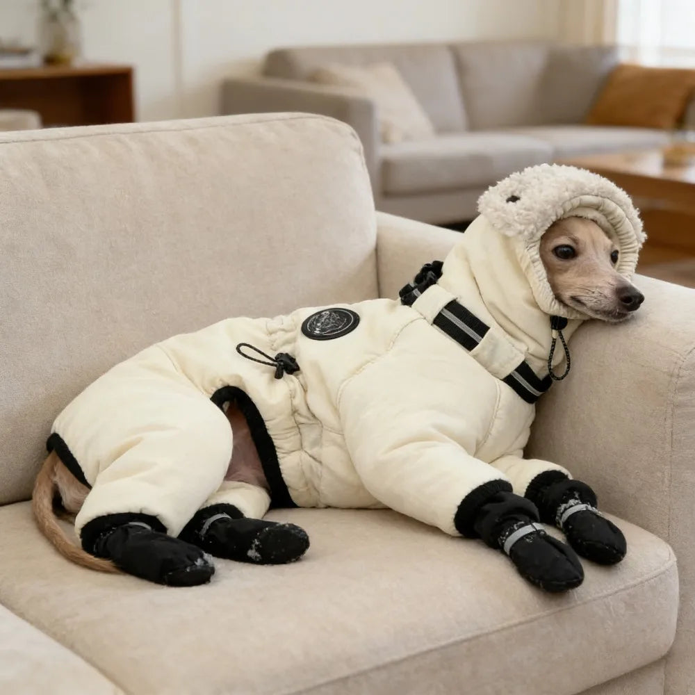 Large Breed Dog Winter Coat | Stylish & Warm Cotton Jacket