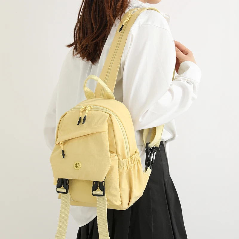 Unisex Lightweight School Backpack | Water-Resistant Nylon Bag