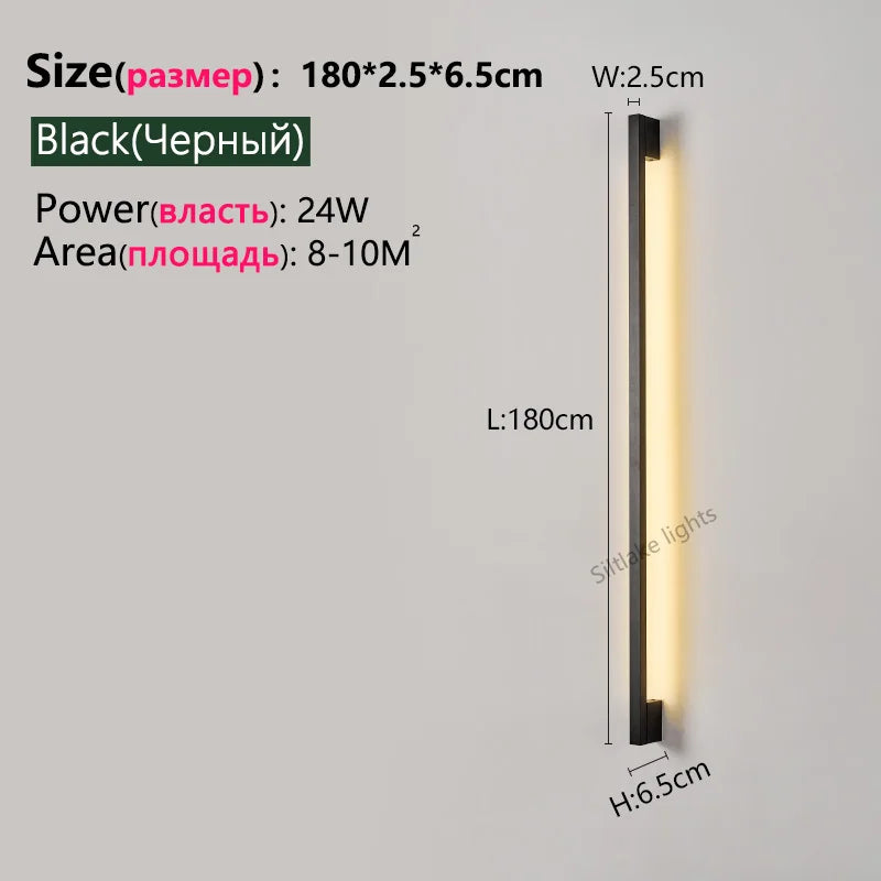 Lámparas de pared LED nórdicas modernas | Elegante decoración de iluminación interior