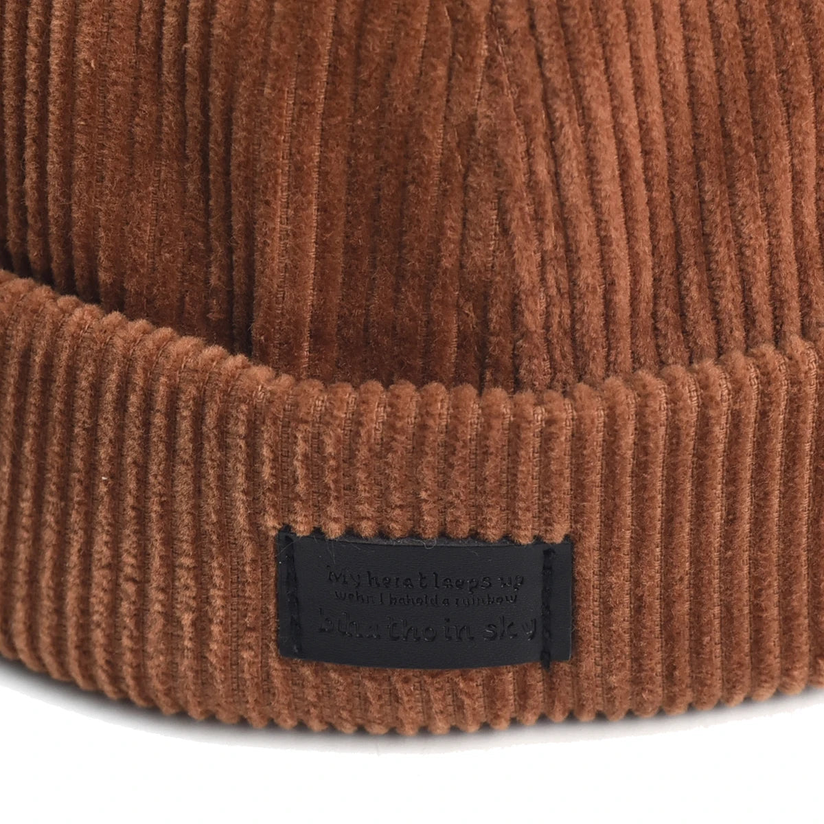 Adjustable Retro Corduroy Docker Beanie | Unisex Streetwear Hat