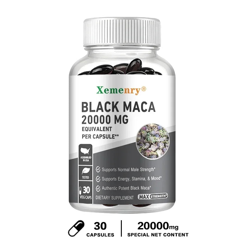 Black Maca Root Supplements for Energy, Endurance & Performance
