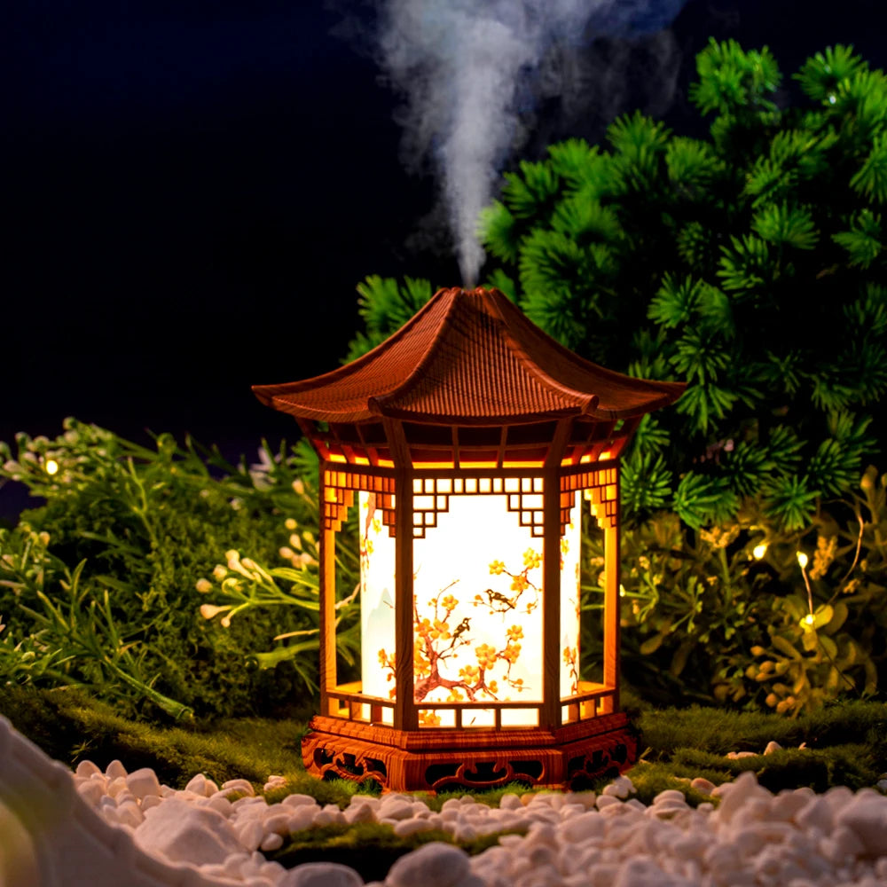 Unique Chinese Style Humidifier | Creative Night Light & Spray