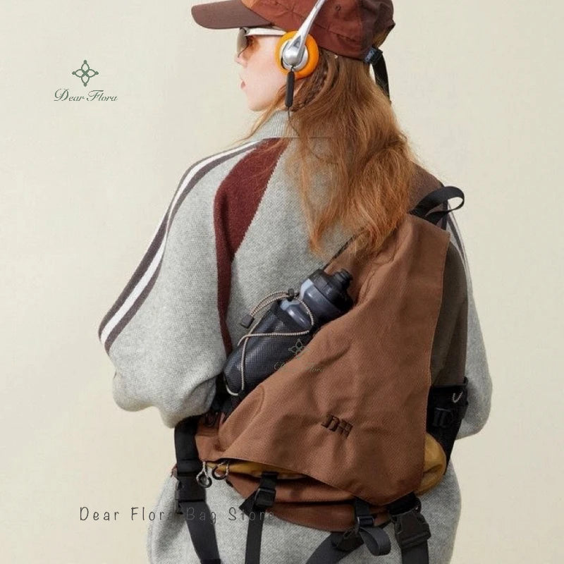 Trendy Portable Nylon Crossbody Bag for Travel & Sports