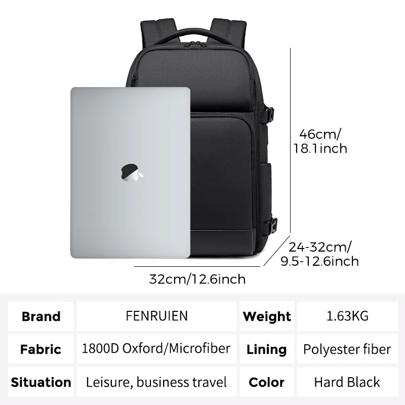 Mochila multicapa para hombre | Versátil para viajes y negocios