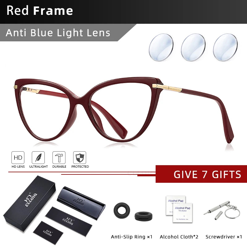 Stylish Cat Eye Reading Glasses | Anti Blue Light Protection