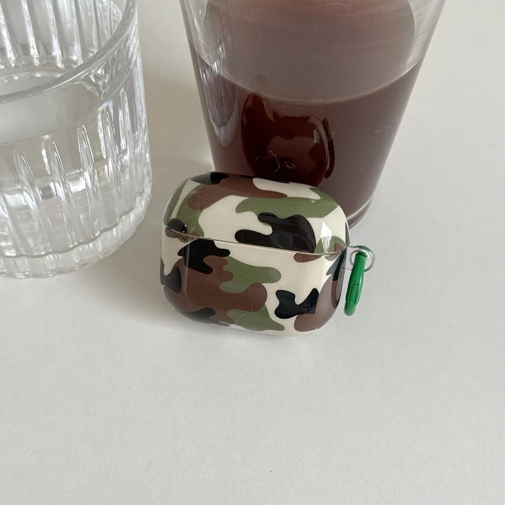 Color Collision Camouflage Earphone Case Cover for All AirPods