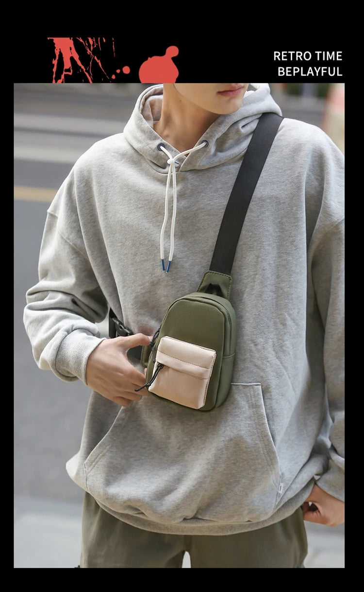 Trendy Mini Chest Bag for Men | Lightweight Casual Crossbody Sling