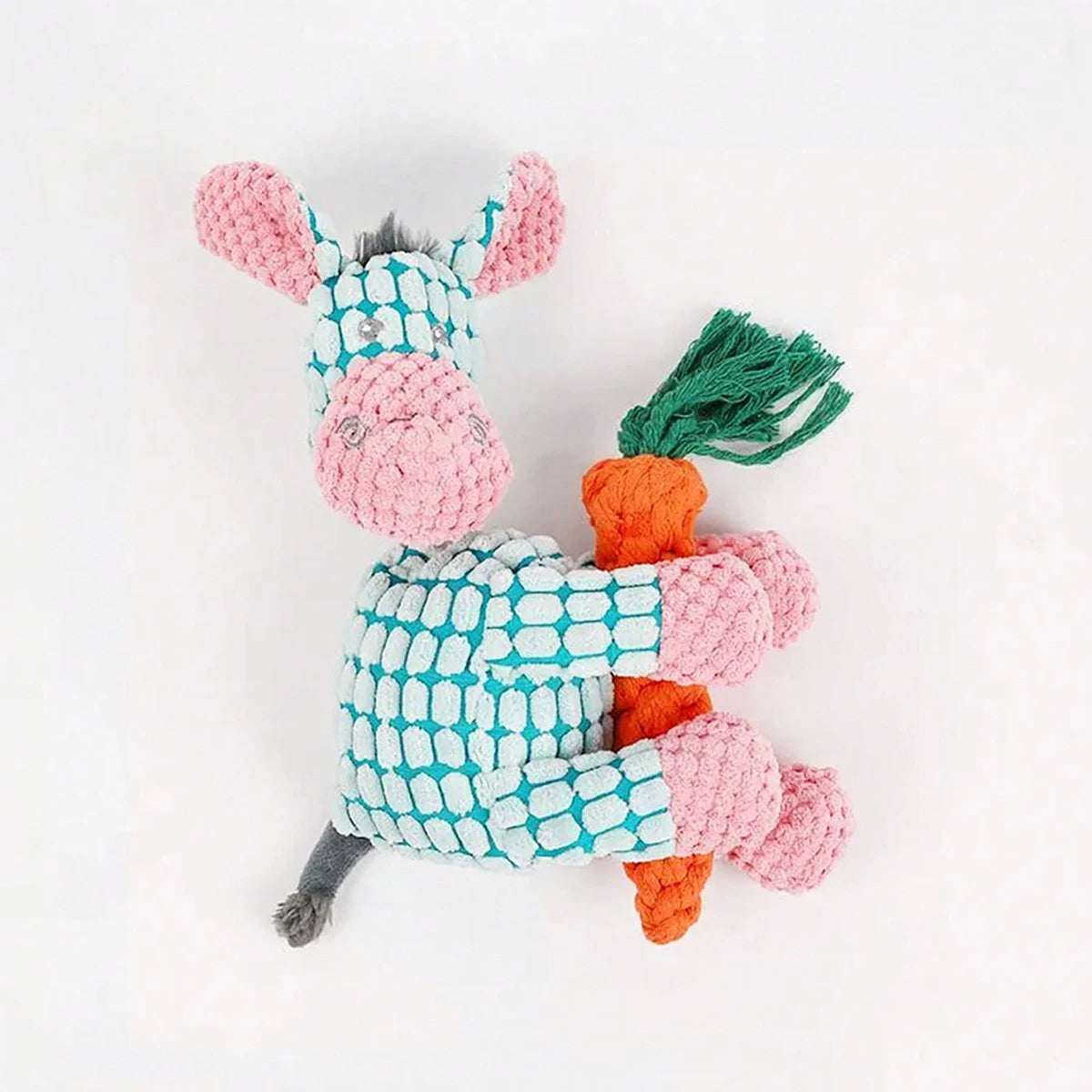 Cute Donkey Plush Toy for Dogs | Interactive Squeaky Pet Delight