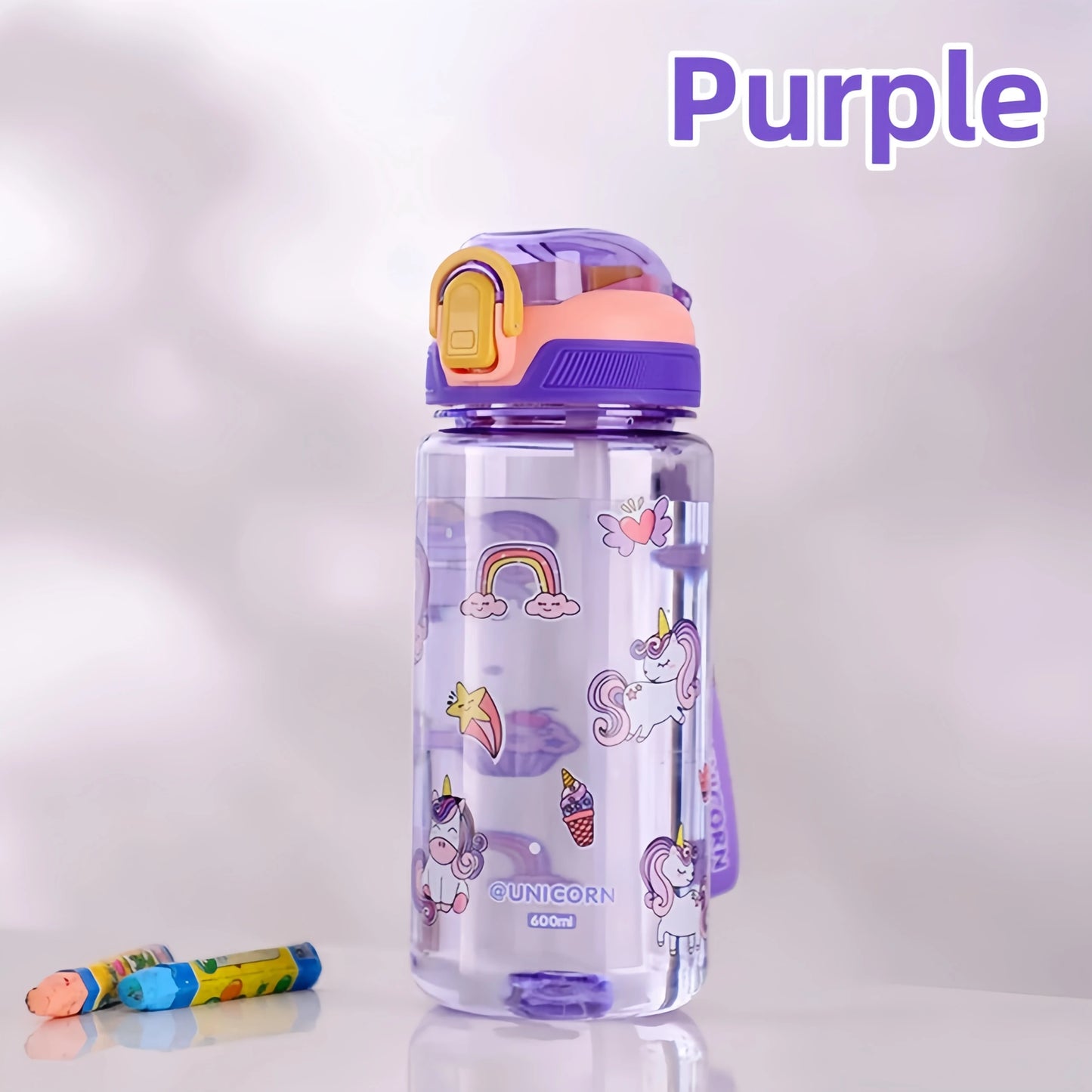 Kids Dinosaur Water Bottle | Leakproof Sippy Cups with Straw