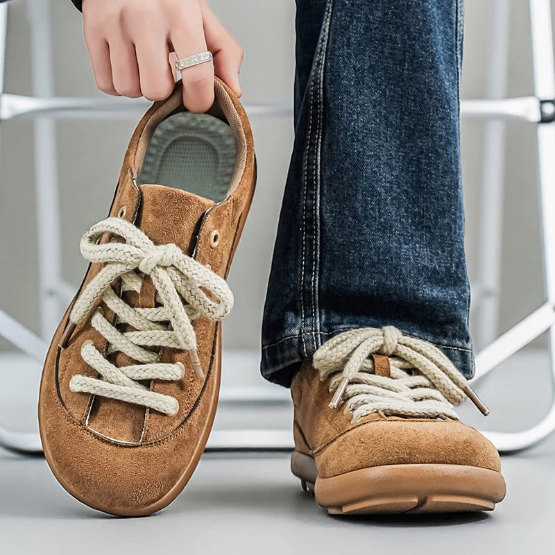 Thick Sole Breathable Anti Slip Sneakers | Stylish Men's Casual Shoes