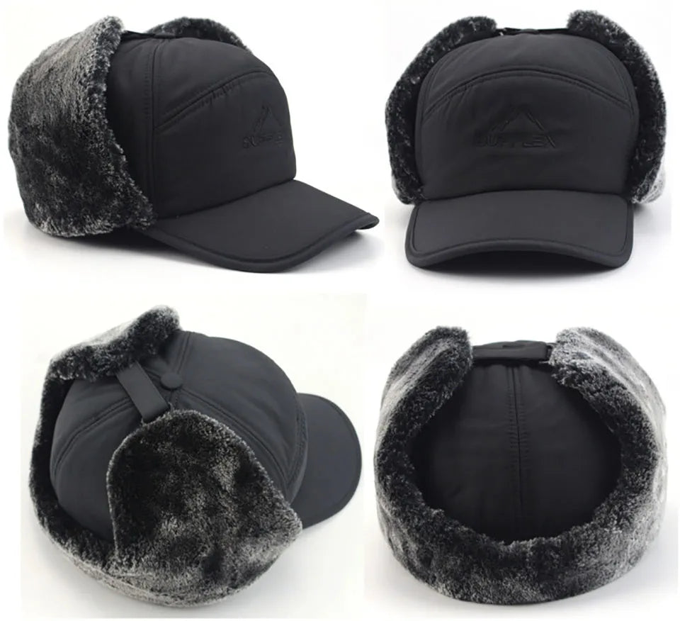 Unisex Thickened Velvet Winter Hat | Warm and Windproof Bomber Cap