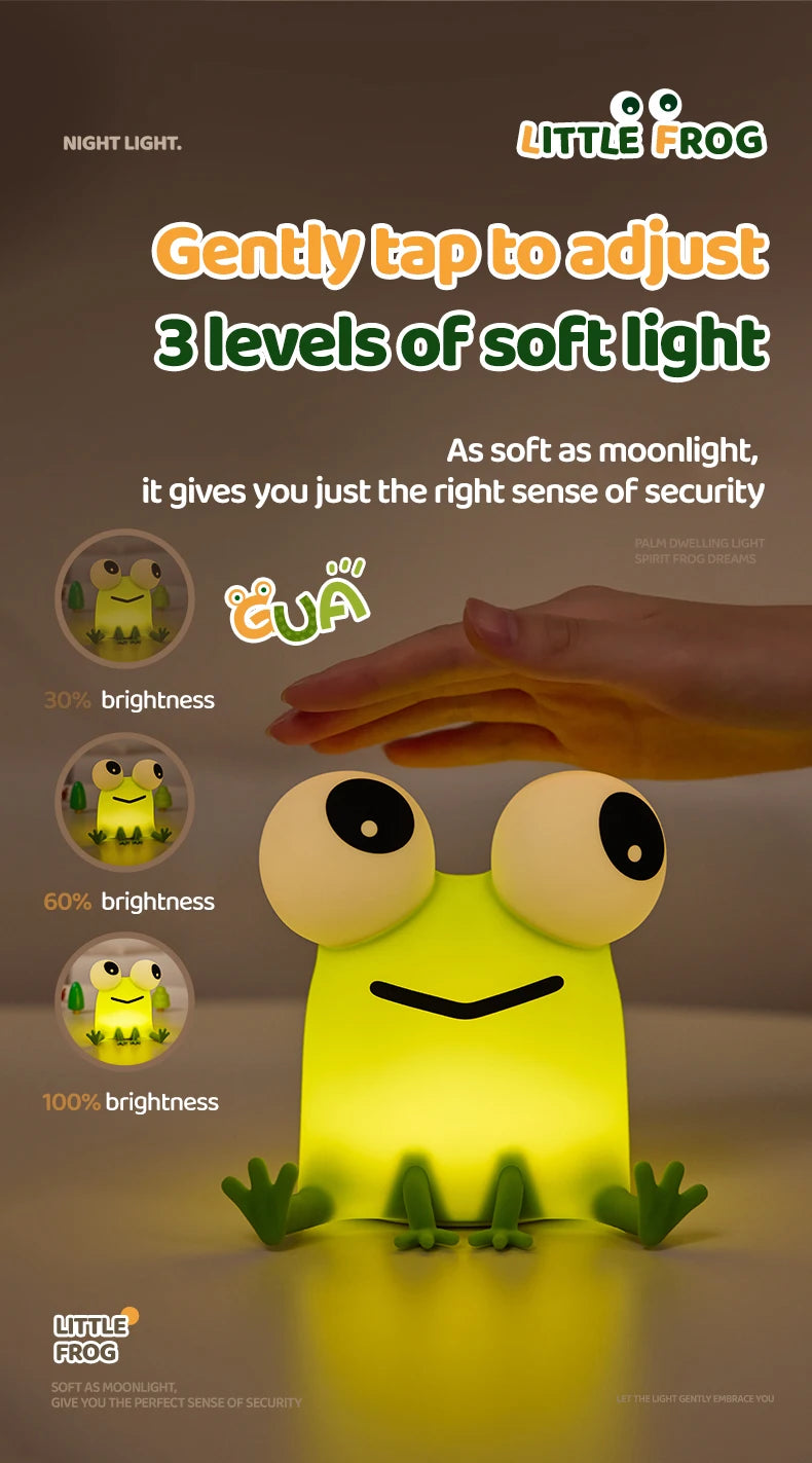 Lámpara de Mesa LED de Animales Kawaii | Luz Nocturna Divertida y Segura para Niños
