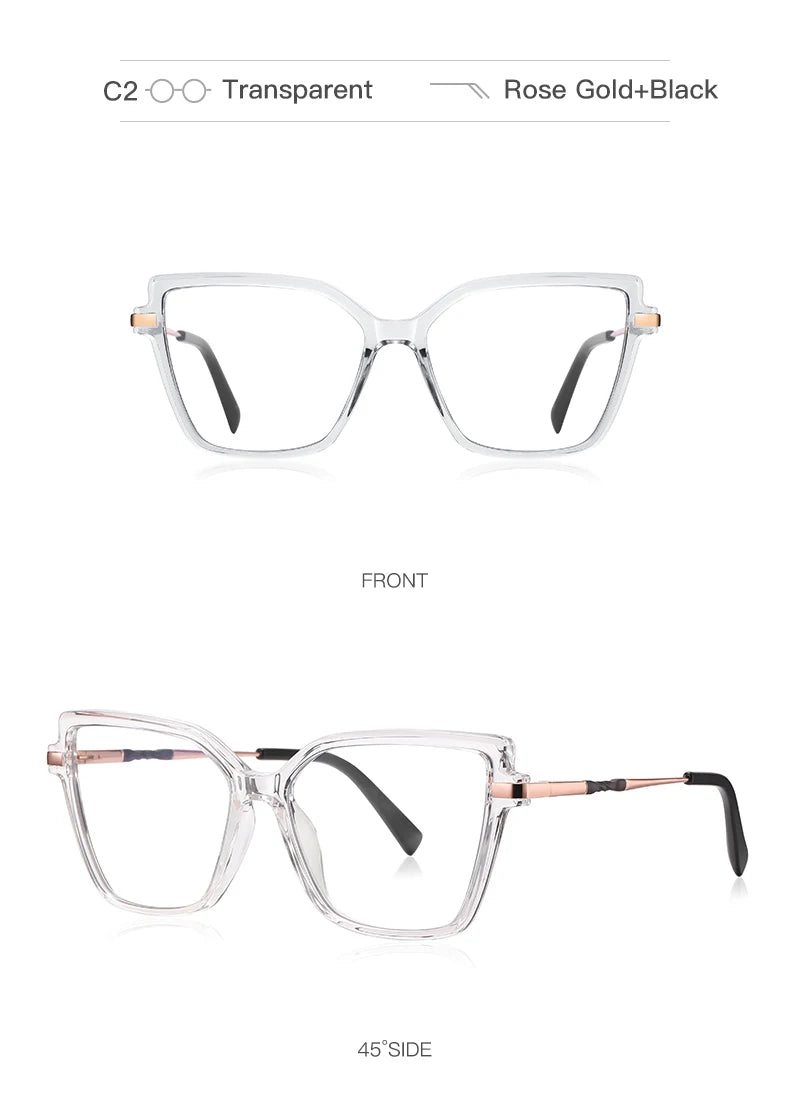 Fashionable Square Reading Glasses for Women | Anti-Blue Light