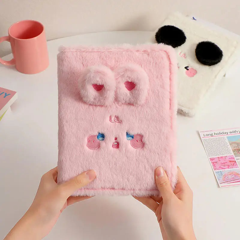 Kawaii Soft Plush A5 Binder Photo Album for Collectors & Students