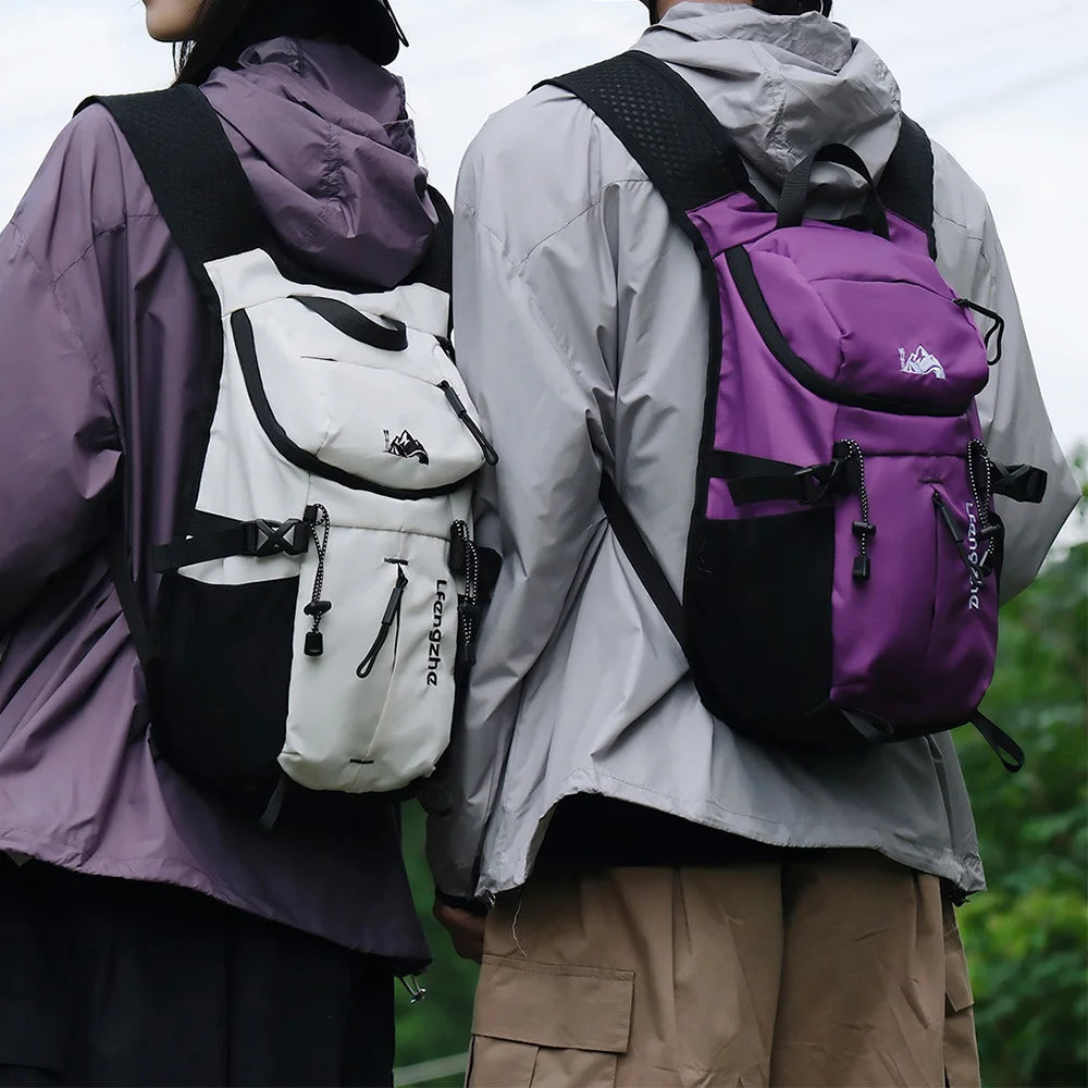 Outdoor Mini Backpack Mountain Pattern Lightweight Adjustable Strap Daypack for Hiking Travel Camping Daily Outdoor Trip