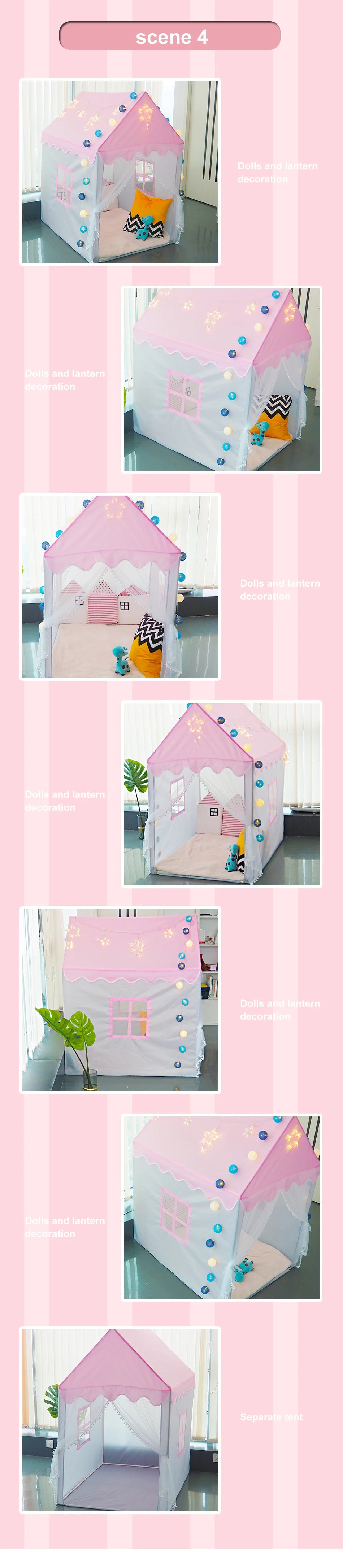 Large Children Toy Tent | Fun Folding Kids Wigwam Playhouse