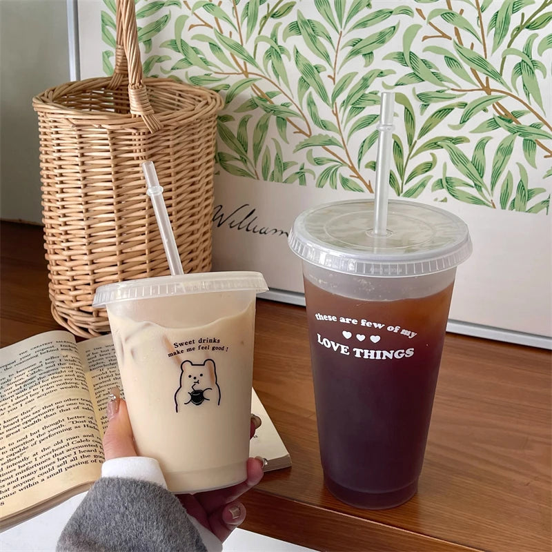 Kawaii Water Bottle | Cute BPA Free Tumbler with Straw