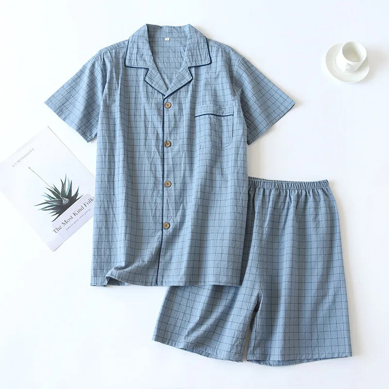 High Quality Men's Cotton Pajama Set | Comfortable Loungewear