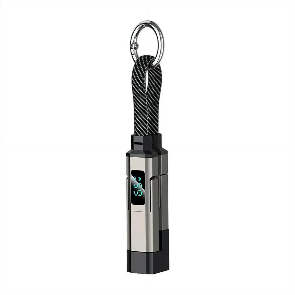 4 in 1 Keychain Charging Cable | Versatile USB C Cable with Display