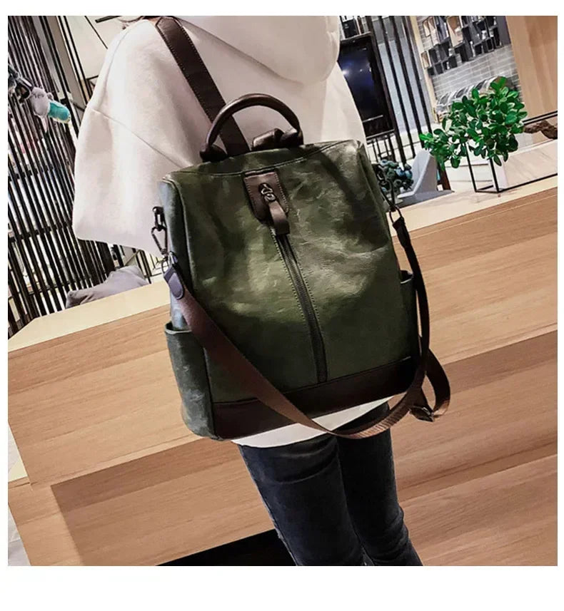 Women's Fashion Leather Backpack | Stylish Travel Bag for All Occasions