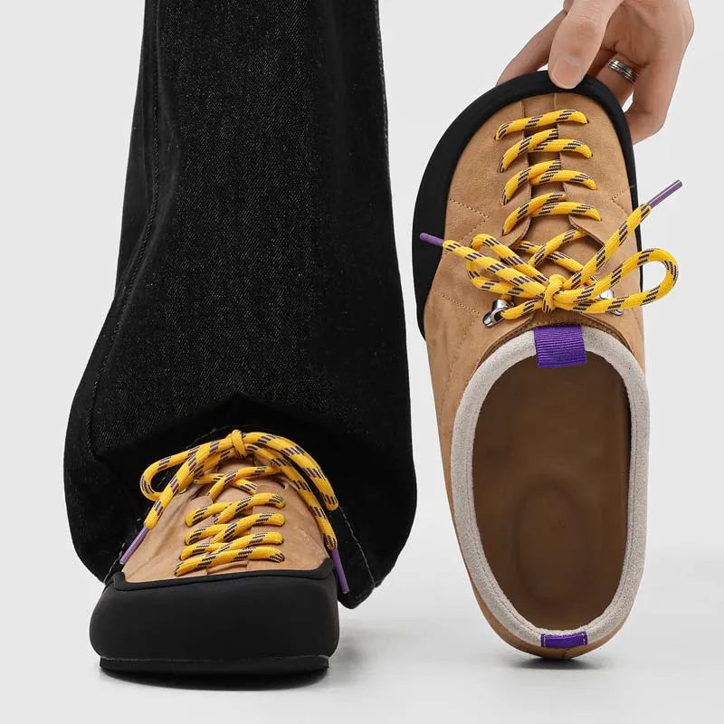 Men's Suede Sandals | Retro Stylish Slingback Walking Shoes