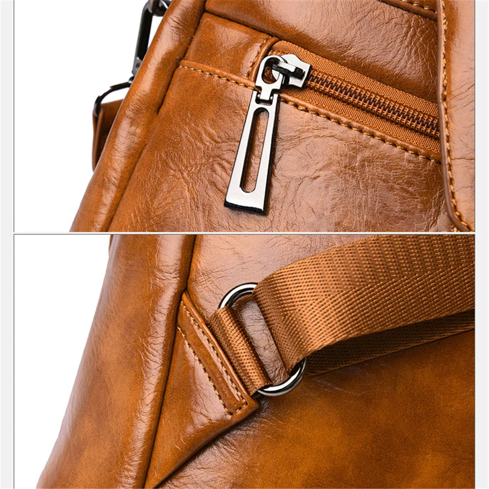 Stylish Anti-Theft Women's PU Leather Backpack | Perfect for Travel