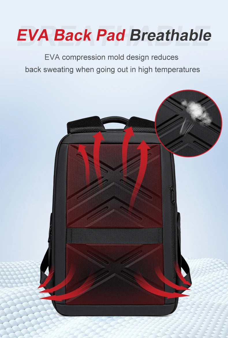 Men's 16-Inch Laptop Backpack | Expandable Travel Bag with High Capacity