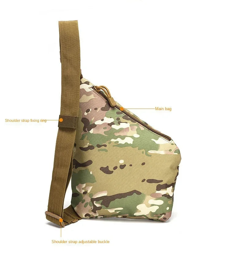 Men's Camouflage Tactical Chest Bag | Waterproof Crossbody Bag