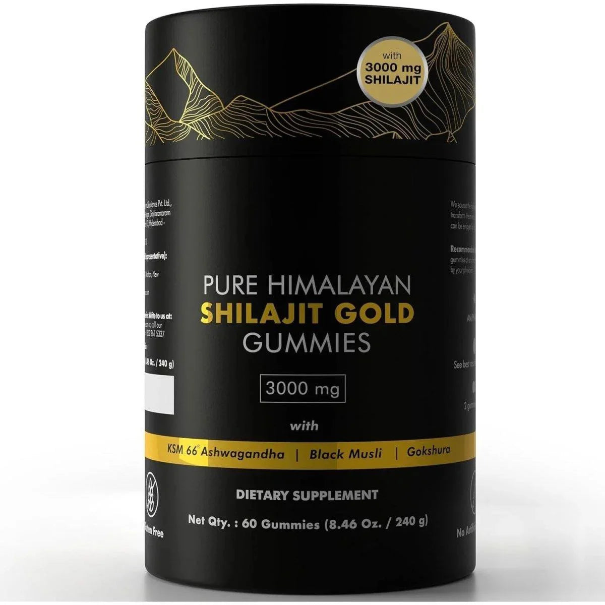 3000mg Himalayan Shilajit Resin Gummies for Energy & Recovery