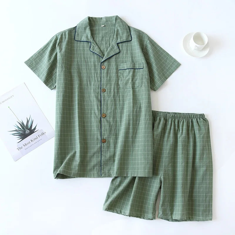 High Quality Men's Cotton Pajama Set | Comfortable Loungewear