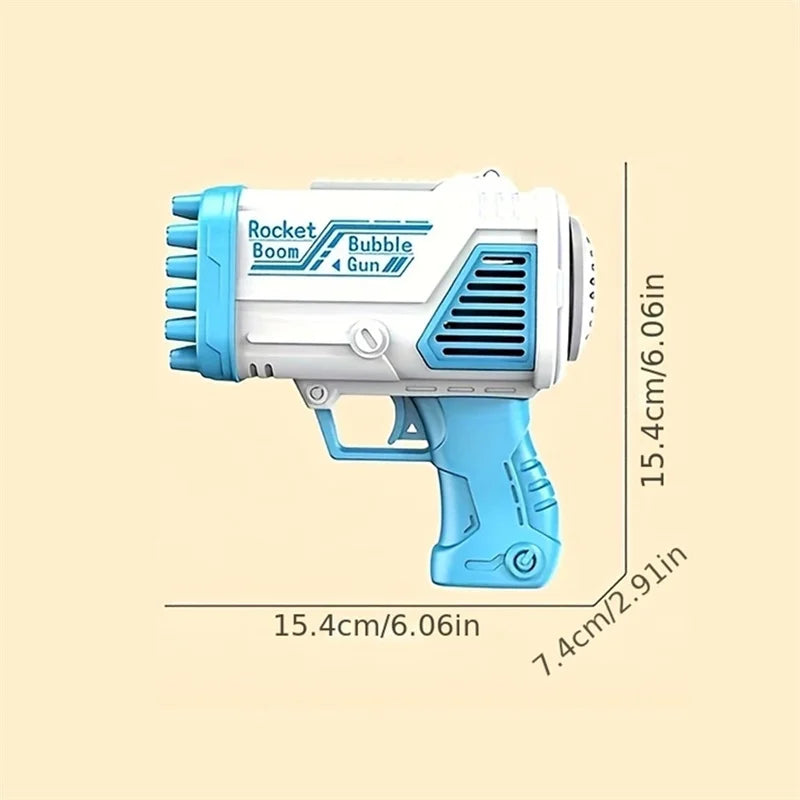 32-Hole Handheld Electric Bubble Machine for Kids