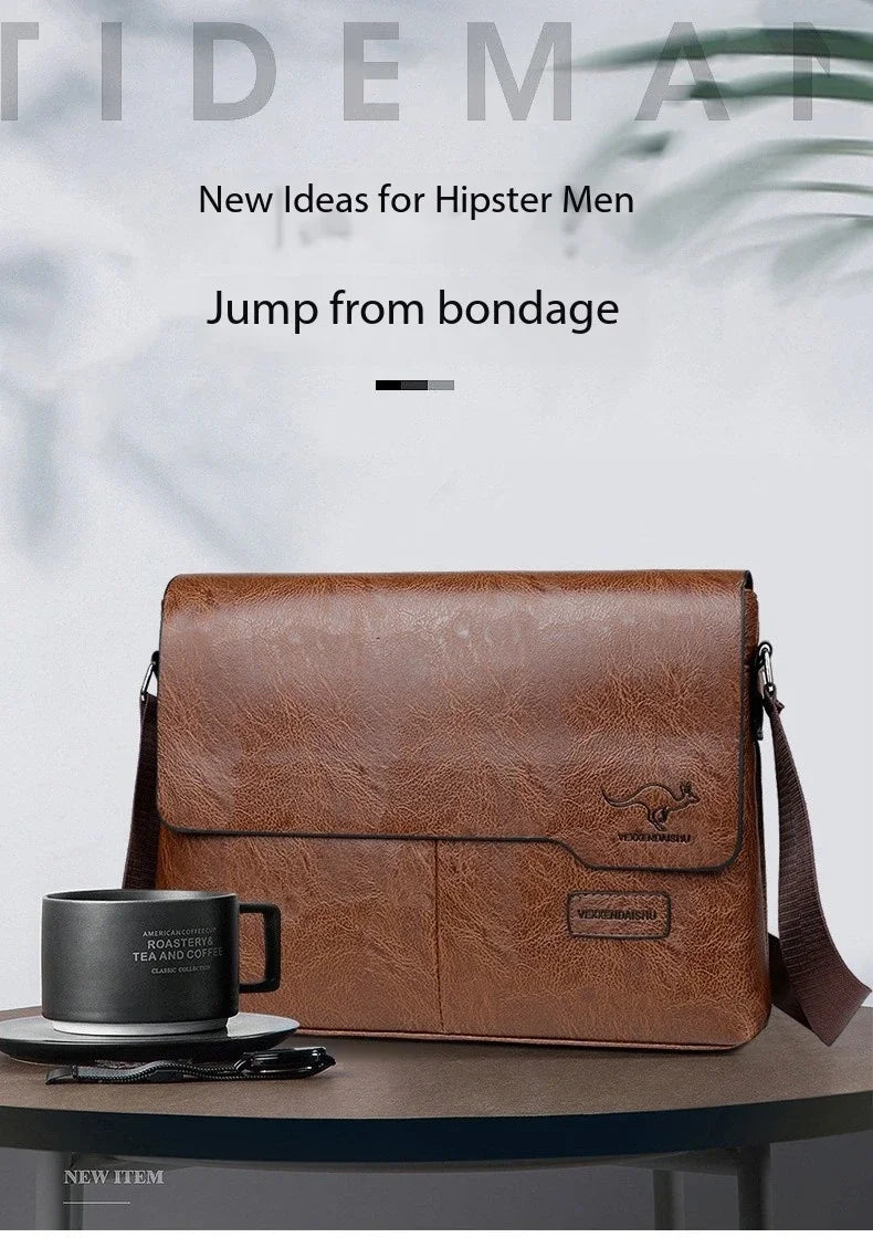 Stylish PU Leather Business Shoulder Bag | Ideal for Professionals