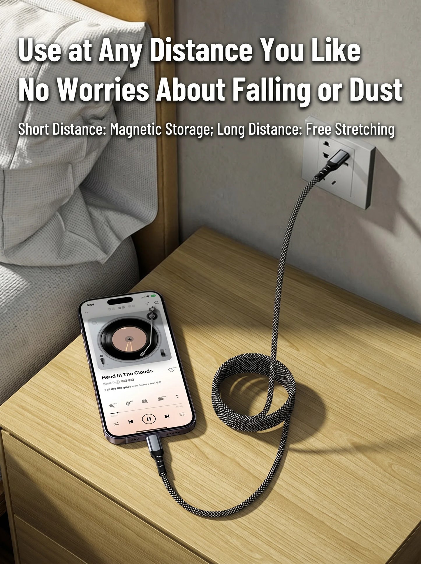 Magnetic Suction Anti-Winding Type C to Lightning Fast Charge Cable