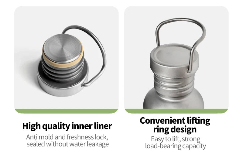 Durable Titanium Water Bottle for Outdoor Adventures | Sports Cycling Hiking