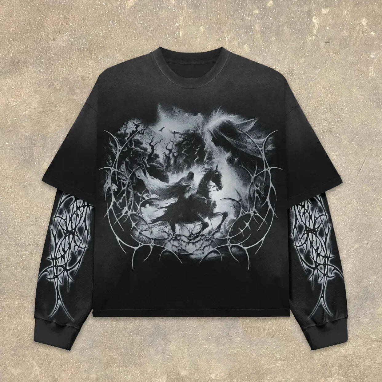 Men's Vintage Gothic Pullover Sweatshirt | Stylish & Cozy