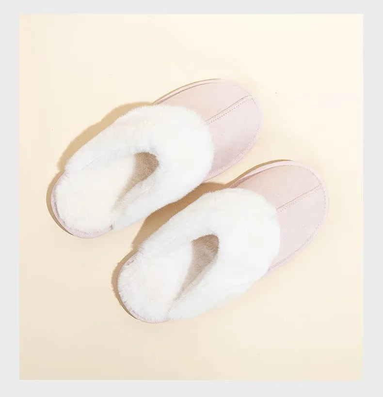 Cozy Women's Fuzzy Lined Indoor Slippers | Warm Anti-Slip Comfort