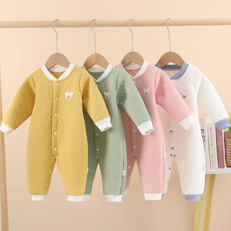 Infant Autumn Winter Romper Suit | Cozy Cotton One-Piece Outfit