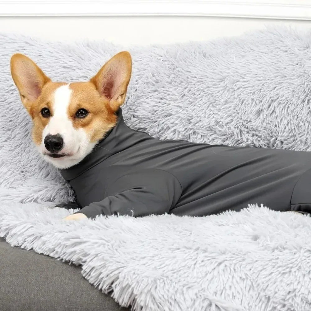 Comfortable Long-Sleeved Dog Jumpsuit | Soft Anti-Shedding Pajamas