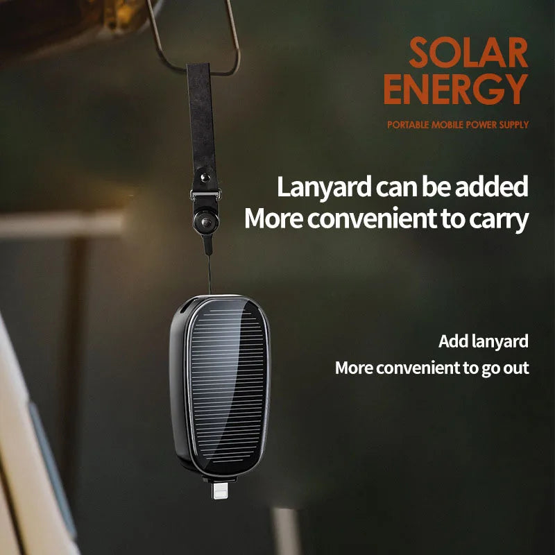 Portable Solar Power Bank 1200mAh | Fast Charging External Battery