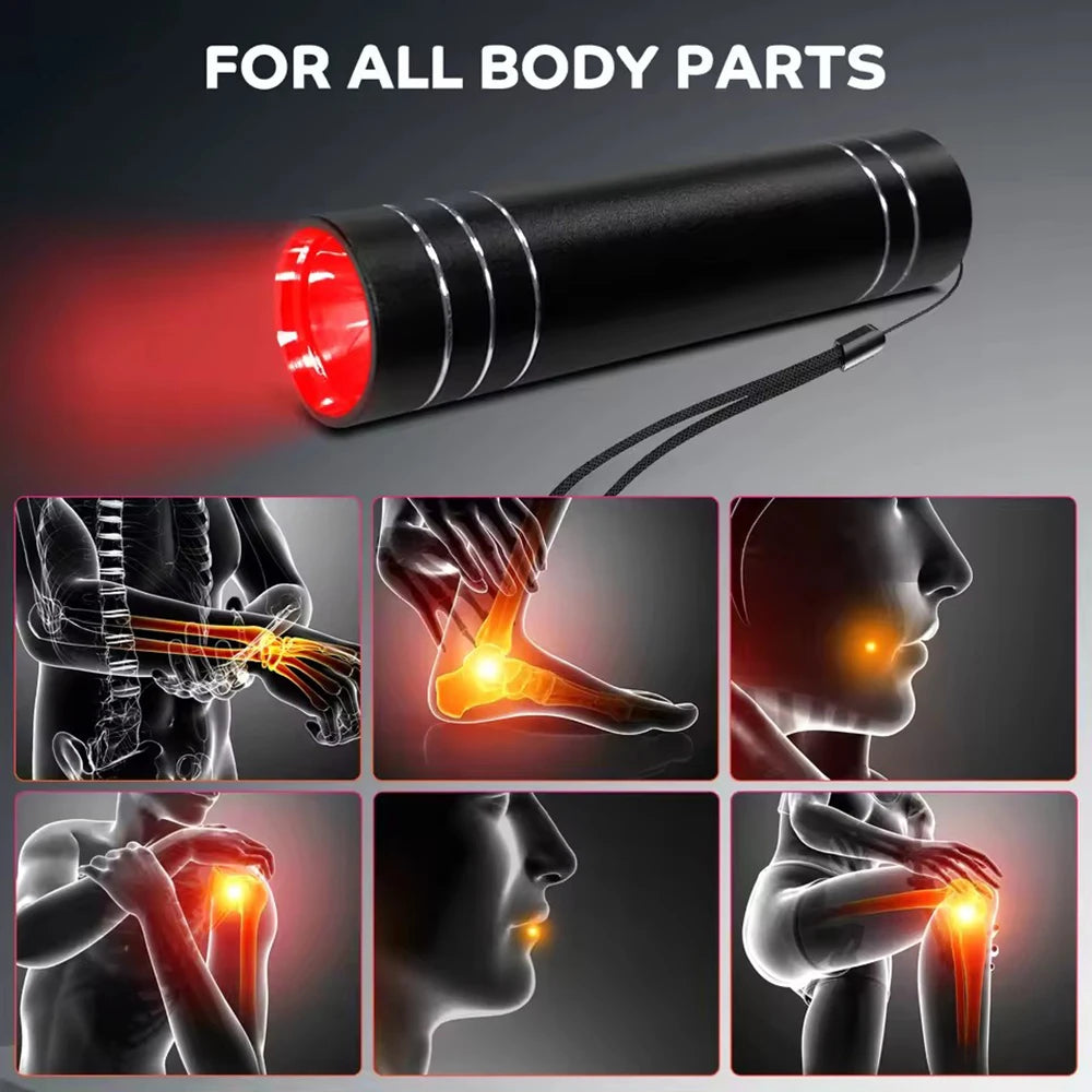 Red Light Therapy Lamp for Pain Relief | Portable LED Torch