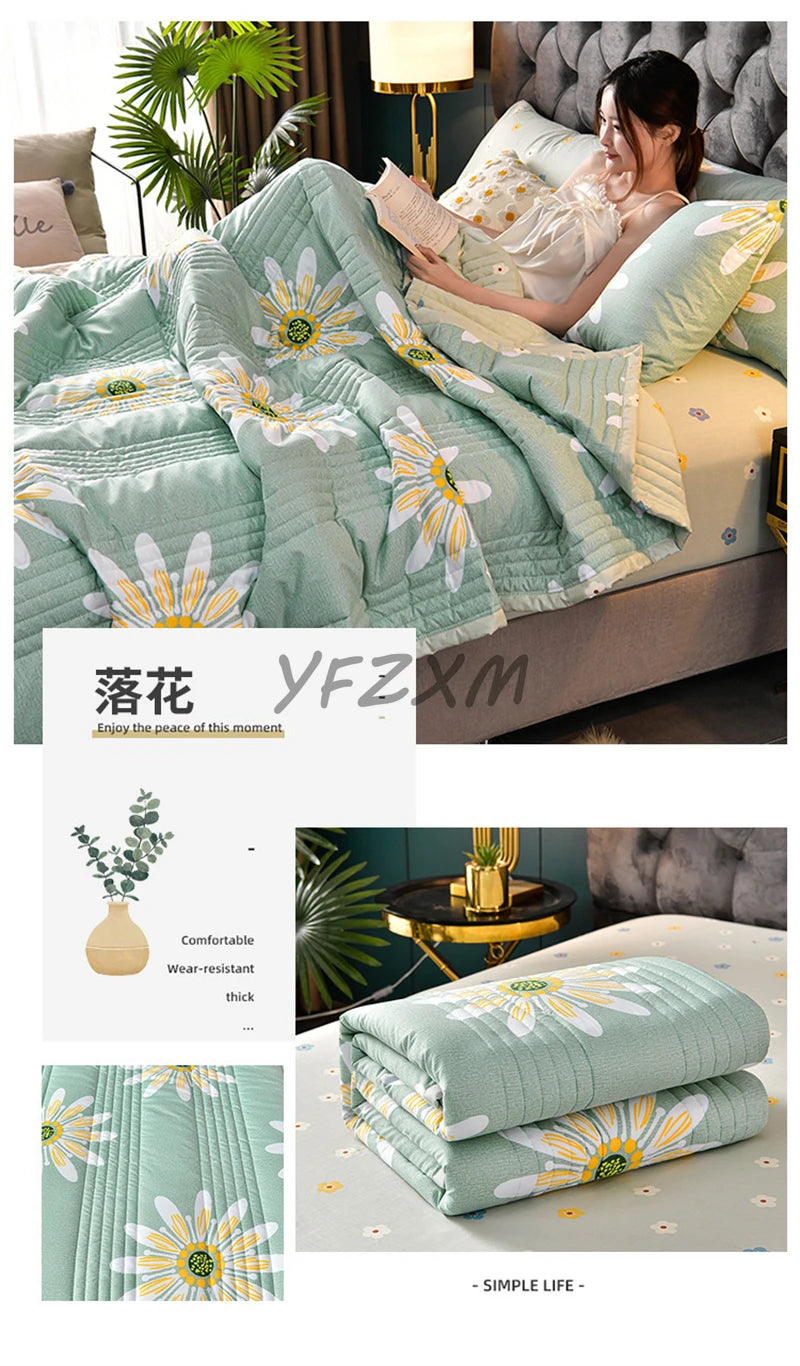 Lightweight Breathable Summer Quilt | Soft Comfortable Blanket