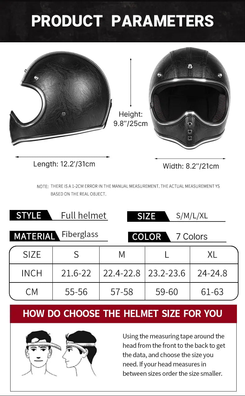 Yellow Vintage Full Face Helmet with Photochromic Goggles | Safety & Style