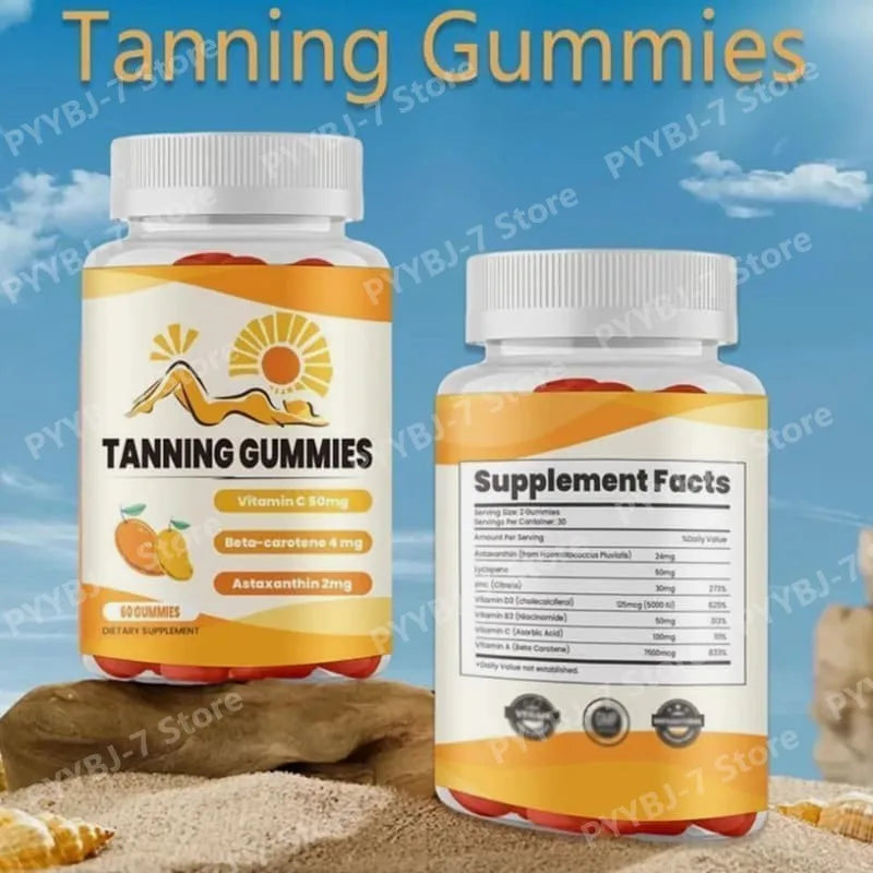 Tanning Gummies with Astaxanthin & Vitamin C for Healthy Skin