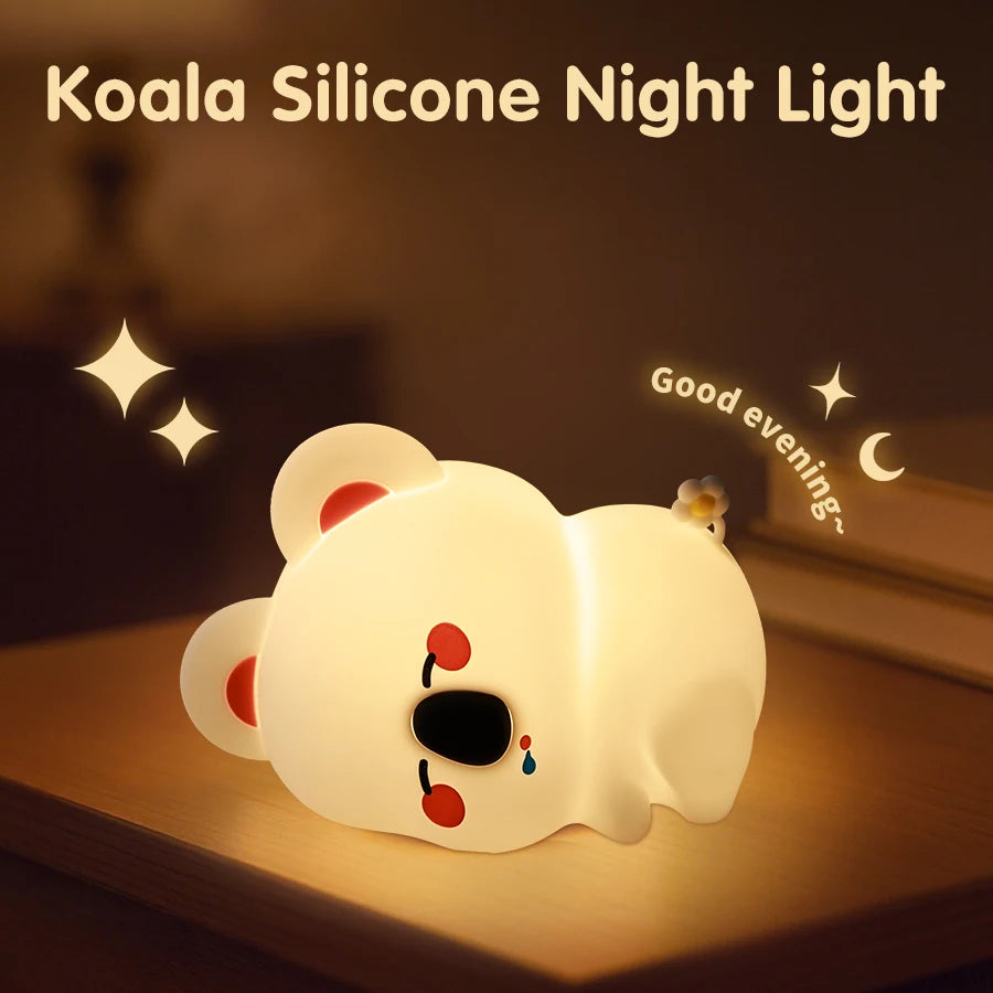 Cute Animal Silicone LED Night Light | Adorable Sleep Lamp