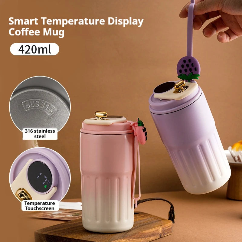 450ML Insulated Stainless Steel Water Bottle | Keeps Drinks Hot & Cold