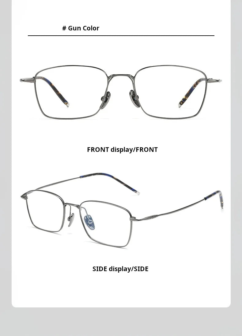 Stylish Titanium Prescription Glasses | Unisex Retro Eyewear