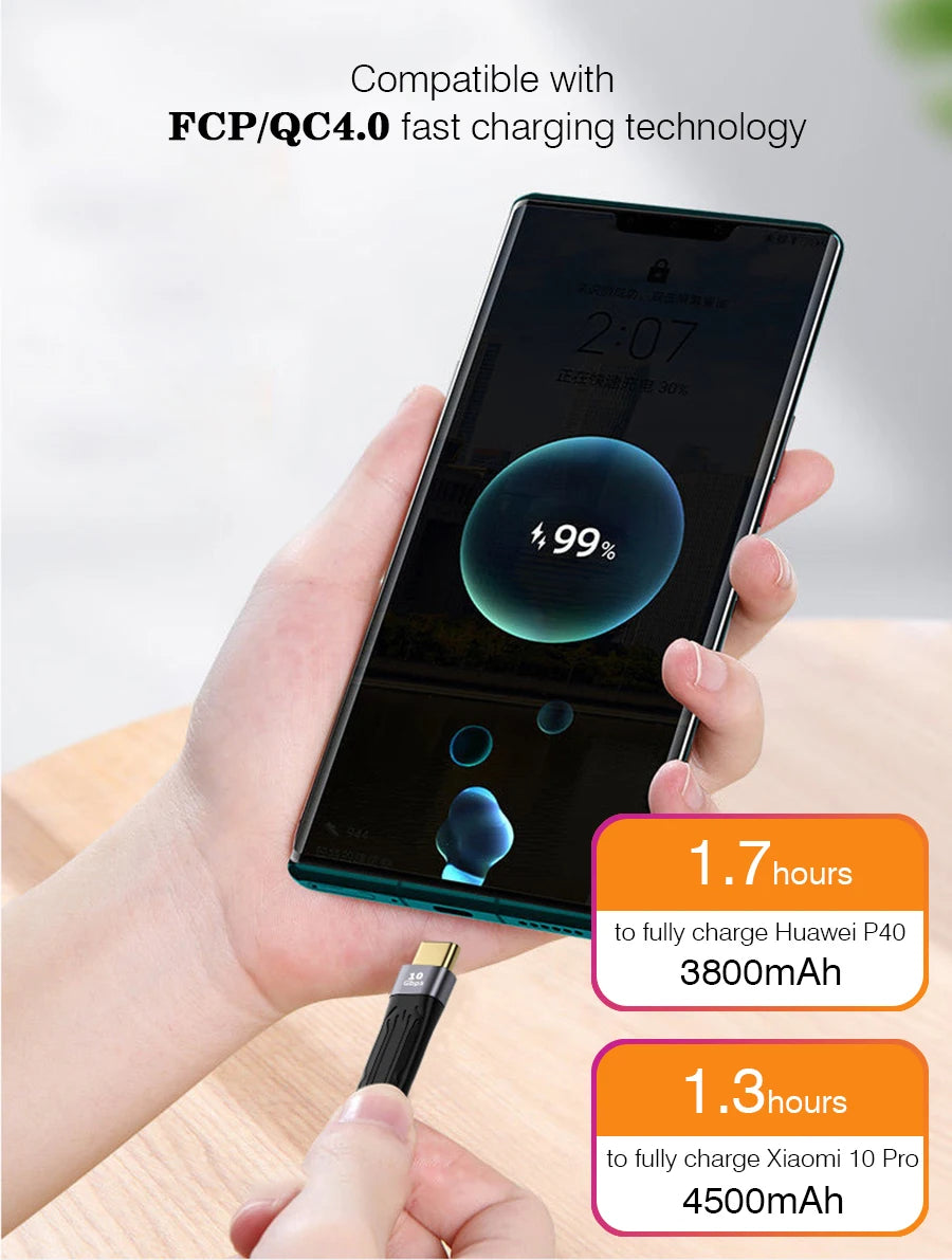 USB 3.1 10Gbps Data Transfer Cable | Fast Charging & High-Speed