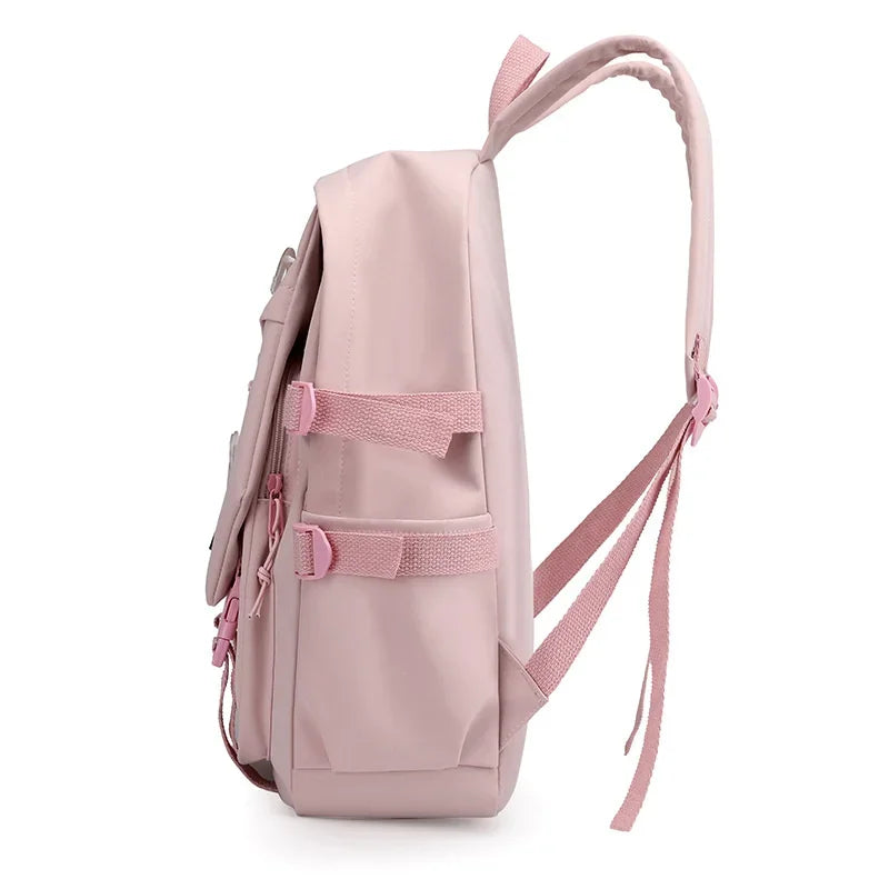 Cute Pink Cartoon Backpack for Girls | Stylish School Bag