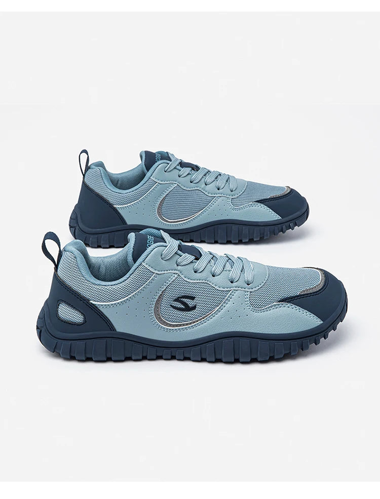 Unisex Wide Toe Sneakers | Comfortable Lace Up Walking Shoes