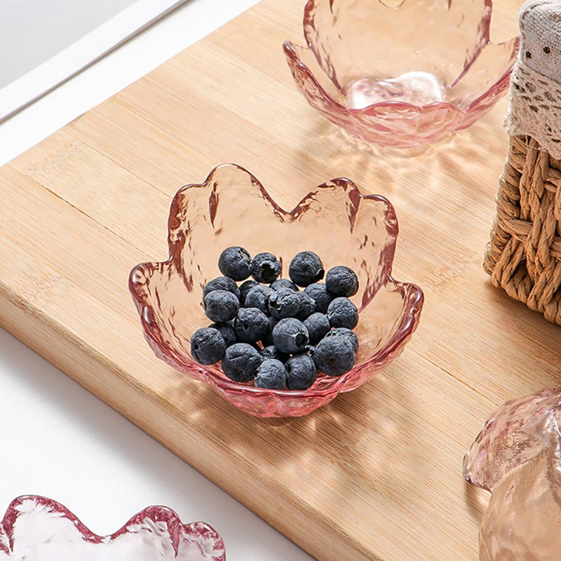 Nordic Style Mini Glass Dish with Gold Inlay | Elegant Serving Bowl